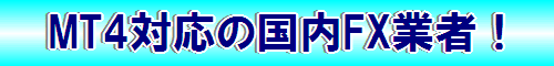 MT4対応 国内FX業者 人気ランキング